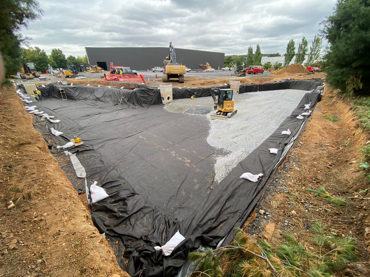 Anchor trench installation